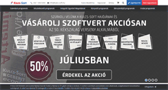 Desktop Screenshot of kulcs-soft.hu